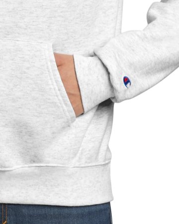 Closeup of a S700 Champion Eco Fleece Pullover Hoodie